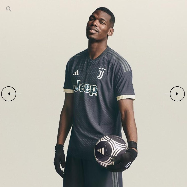 Juve released the third jersey of the new season: main body black + dark stripes, bogba and other players appear